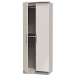 Ready Assembled 2 U Windsor Tall Double Hanging Wardrobe (Ready Assembled) in Taupe - thumbnail 5