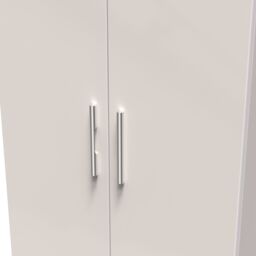Ready Assembled 2 U Windsor Tall Double Hanging Wardrobe (Ready Assembled) in Taupe - thumbnail 4