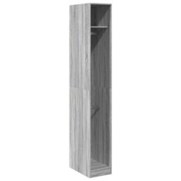 Berkfield Home Wardrobe Grey Sonoma 30x50x200 cm Engineered Wood - Size: 30 x 50 x 200 cm - thumbnail 2