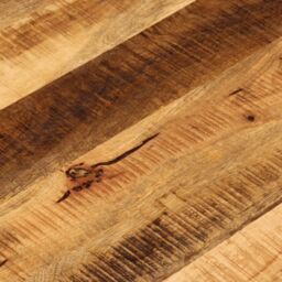 Berkfield Home Table Top √ò 80x1.5 cm Round Solid Wood Rough Mango in Brown - thumbnail 7