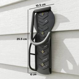 Nordara 4 Pack Wall Mounted Bike Bicycle Hanger Hook Garage Rack in Black - thumbnail 2