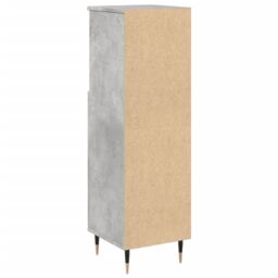Berkfield Home Bathroom Cabinet Concrete Grey 30x30x100 cm Engineered Wood - Size: 30 x 30 x 100 cm - thumbnail 6
