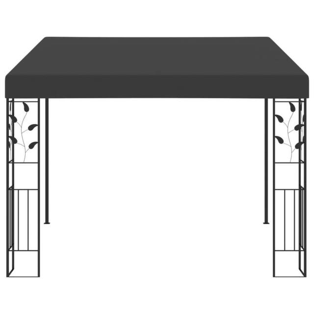 Berkfield Home Wall-mounted Gazebo 3x3x2.5 m Anthracite in Black - image 1