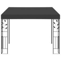 Berkfield Home Wall-mounted Gazebo 3x3x2.5 m Anthracite in Black - thumbnail 1