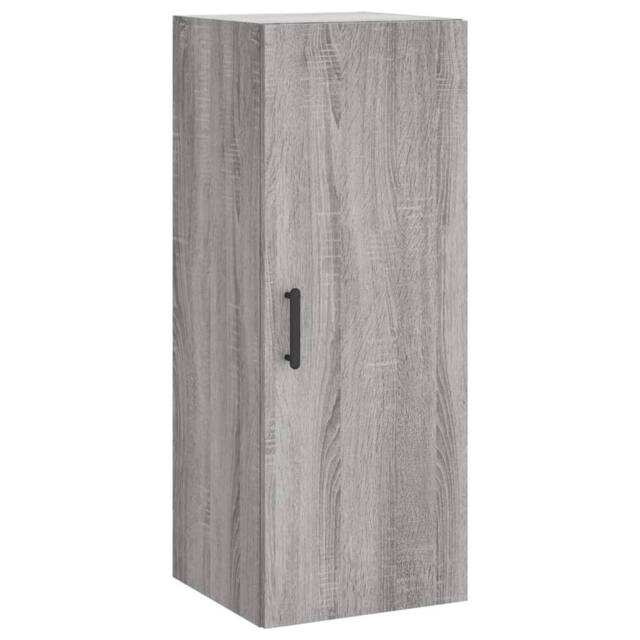 Berkfield Home Wall Mounted Cabinet Grey Sonoma 34.5x34x90 cm - image 1