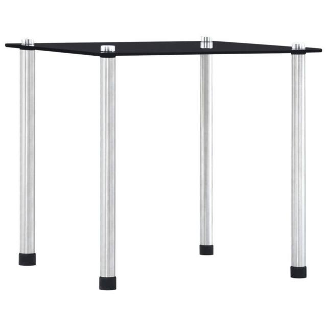 Berkfield Home Nesting Tables 3 pcs Black Tempered Glass - image 1
