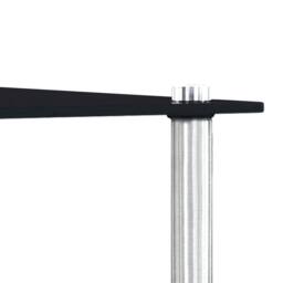 Berkfield Home Nesting Tables 3 pcs Black Tempered Glass - thumbnail 7