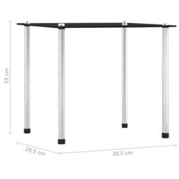 Berkfield Home Nesting Tables 3 pcs Black Tempered Glass - thumbnail 9