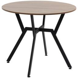 STILVORA Dining Table 90cm with wooden structure brown - thumbnail 5