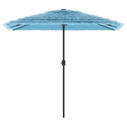 Berkfield Home Garden Parasol with Steel Pole Blue 248x248x248 cm - Size: 248 x 248 x 248 cm - thumbnail 3