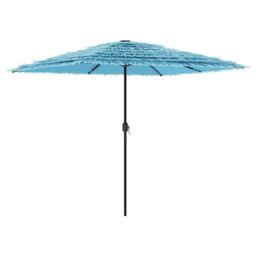 Berkfield Home Garden Parasol with Steel Pole Blue 248x248x248 cm - Size: 248 x 248 x 248 cm - thumbnail 5