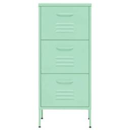Berkfield Home Storage Cabinet Mint 42.5x35x101.5 cm Steel in Green - thumbnail 3