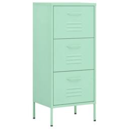 Berkfield Home Storage Cabinet Mint 42.5x35x101.5 cm Steel in Green - thumbnail 1