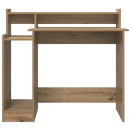 Berkfield Home Desk with Desk Lamps with Shelf with Storage Artisan oak Engineered wood in Brown - thumbnail 7