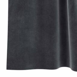 Berkfield Home Modern Blackout Curtains with Hanging Loops 2 pcs Dark Grey Velvet - thumbnail 7