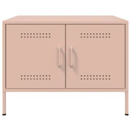 Berkfield Home Coffee Table Pink 68x50x50.5 cm Steel - thumbnail 5