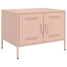 Berkfield Home Coffee Table Pink 68x50x50.5 cm Steel