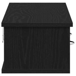 Berkfield Home Wall Cabinet Black Oak 88x26x18.5 cm Engineered Wood - thumbnail 7