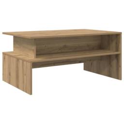 Berkfield Home Coffee Table Artisan oak 90 x 55 x 42.5 cm Engineered wood in Brown - thumbnail 1