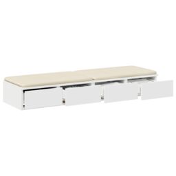 Berkfield Home Bed Drawers White 120x36, 5x16, 5 cm Engineered Wood - thumbnail 3