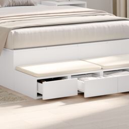 Berkfield Home Bed Drawers White 120x36, 5x16, 5 cm Engineered Wood - thumbnail 4