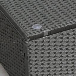 Wyld Haus Niyo Black Rattan Rectangular Outdoor Coffee Table Tempered Glass Top - thumbnail 9