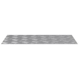 Berkfield Home Modern Aluminium Checker Plates 4 pcs Anti-Slip 60x30 cm in Silver - Size: Medium - thumbnail 4