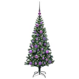 Berkfield Home Artificial Pre-lit Christmas Tree Green 120 cm PVC & Metal - thumbnail 3
