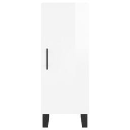 Berkfield Home Sideboard High Gloss White 34.5x34x90 cm Engineered Wood - thumbnail 6