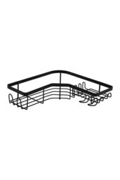 Living and Home 3Pcs Corner Shower Caddy Set with Wall Stickers in Black - thumbnail 6