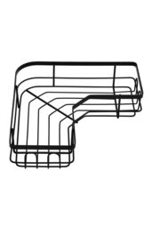 Living and Home 3Pcs Corner Shower Caddy Set with Wall Stickers in Black - thumbnail 5