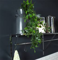 St Helens Vintage Metal Milk Churn Planter Grey - thumbnail 5