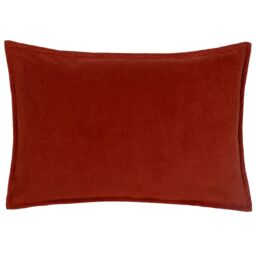 Furn . Effron Washed Velvet Polyester Filled Cushion in Red - thumbnail 2