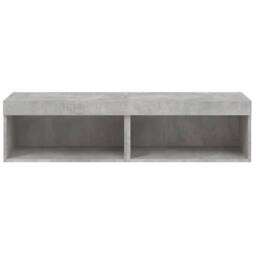 Berkfield Home TV Cabinets with LED Lights 2 pcs Concrete Grey 60x30x30 cm - Size: 60 x 30 x 30 cm - thumbnail 8