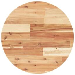 Berkfield Home Table Top Round √ò50x4 cm Solid Wood Acacia in Brown - Size: 50x4 cm - thumbnail 3
