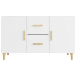 Berkfield Home Sideboard White 100x36x60 cm Engineered Wood - Size: 100 x 36 x 60 cm - thumbnail 1