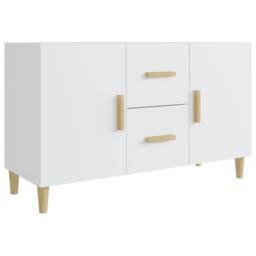 Berkfield Home Sideboard White 100x36x60 cm Engineered Wood - Size: 100 x 36 x 60 cm - thumbnail 3