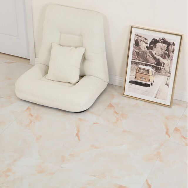 Gr8 Home 3.34m² Floor Tiles Self Adhesive Marble Effect PVC Flooring in Rose Gold - image 1