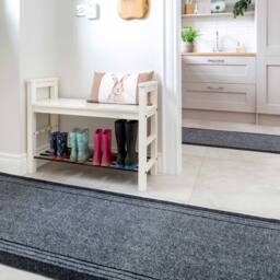 Kukoon 3ft - 39ft Long Grey Hallway Runner Rug Stair Carpet Mat - Size: 66 cm x 91 cm - thumbnail 3
