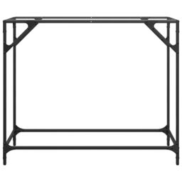 Berkfield Home Console Table with Transparent Glass Top 98x35x81 cm Steel in Gold - Size: 98 x 35 x 81 cm - thumbnail 4