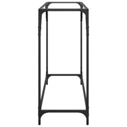 Berkfield Home Console Table with Transparent Glass Top 98x35x81 cm Steel in Gold - Size: 98 x 35 x 81 cm - thumbnail 5