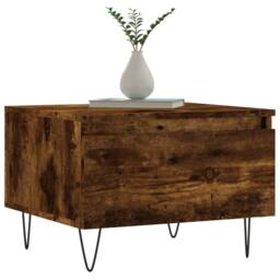 Berkfield Home Coffee Tables 2 pcs Smoked Oak 50x46x35 cm Engineered Wood in Brown - Size: 50 x 46 x 35 cm - thumbnail 3