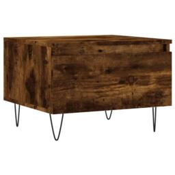 Berkfield Home Coffee Tables 2 pcs Smoked Oak 50x46x35 cm Engineered Wood in Brown - Size: 50 x 46 x 35 cm - thumbnail 5