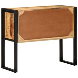 Berkfield Home Console Cabinet 90x35x75 cm Solid Rough Wood Mango in Brown - Size: 90 x 35 x 75 cm - thumbnail 7