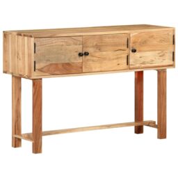 Berkfield Home Sideboard 115x35x75 cm Solid Acacia Wood in Brown - Size: 115 x 35 x 75 cm - thumbnail 1
