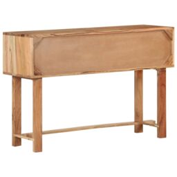 Berkfield Home Sideboard 115x35x75 cm Solid Acacia Wood in Brown - Size: 115 x 35 x 75 cm - thumbnail 2