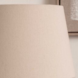 Ruma Coastal Natural Cream Tapered Lamp Shade for Table Lamps & Floor Lamps in Beige - Size: 14 inches - thumbnail 2