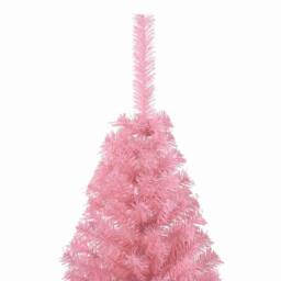 Berkfield Home Beautiful Artificial Pre-lit Christmas Tree with 150 LEDs Pink 15 - thumbnail 7