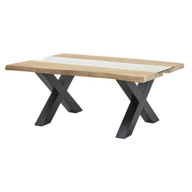 Lemon Pavilion Furniture and Decor Live Edge Light Acacia River Coffee Table - L70 x W115 x H45 cm in Natural - image 1