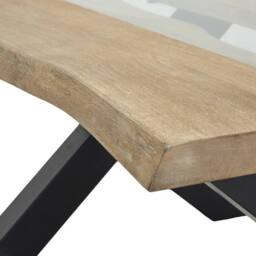 Lemon Pavilion Furniture and Decor Live Edge Light Acacia River Coffee Table - L70 x W115 x H45 cm in Natural - thumbnail 5